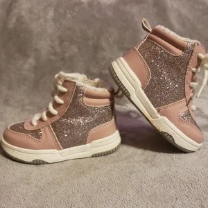 Baby Girls Pink Glitter Boots